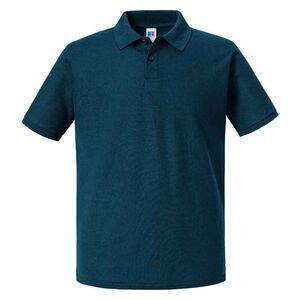 Russell Mens Authentic Pique Polo Shirt / Petrol Blue
